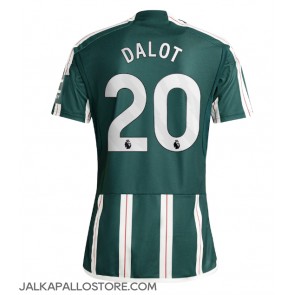 Manchester United Diogo Dalot #20 Vieraspaita 2023-24 Lyhythihainen